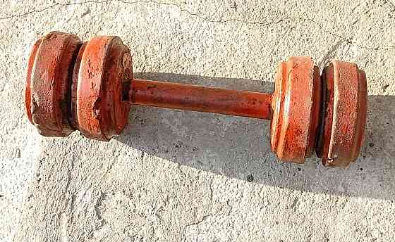 Гантель 1 шт, вес 37 кг. гантеля Красноярск