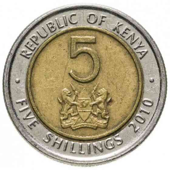 Монета 5 шиллингов 2010 Кения Челябинск