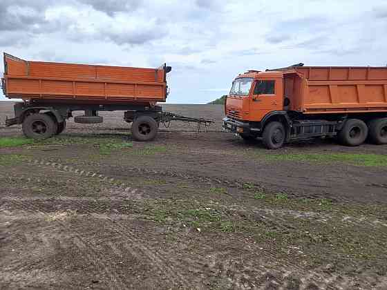 Камаз 45142, 14 тон, 3 ст. разгрузка. Прицеп "Нефаз" 10 тон. Пробег 70000 км Саратов