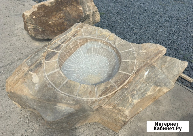 Очаг кострище в глыбе природного камня Шахты - изображение 3