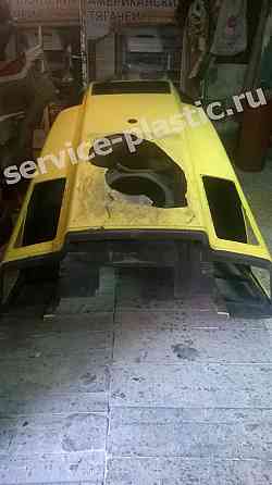 Ремонт пластикового капота катка дорожного, грунтового Москва
