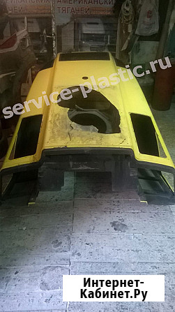 Ремонт пластикового капота катка дорожного, грунтового Москва - изображение 1