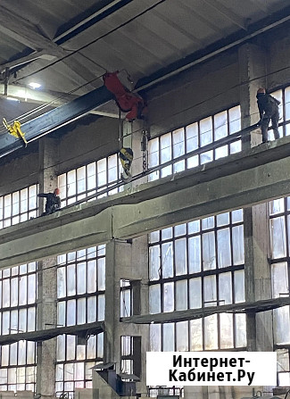 Демонтаж монтаж направляющих рельс мостового крана Москва - изображение 4