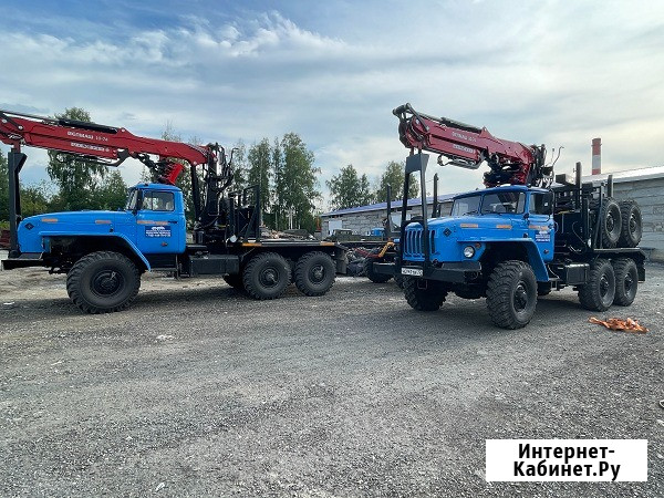 Лесовоз Урал с КМУ Велмаш 10-74 с прицепом роспуском Красноярск - изображение 1