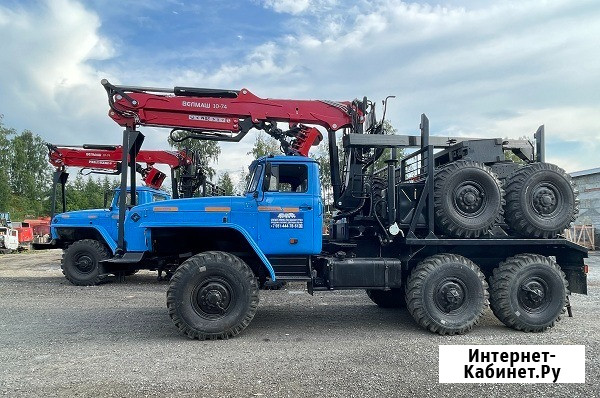 Лесовоз Урал с КМУ Велмаш 10-74 с прицепом роспуском Красноярск - изображение 2