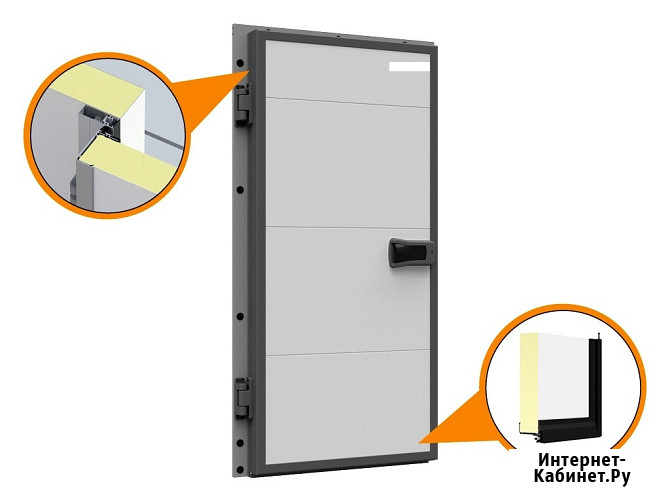 Дверь Холодильная РД 1С 800*1800*80 С\Т (Среднетемпературная) Симферополь - изображение 2
