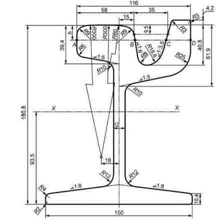 Рельсы желобчатые трамвайные Т62 ГОСТ Р 55941-2014 новые, сертификат качества Владимир