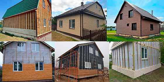 Фaсaдные Работы. Обшивка Дома Сайдингом, Фасадные Панели, Блок-Хаус, Вагонка, Работаем по Тамбову Тамбов