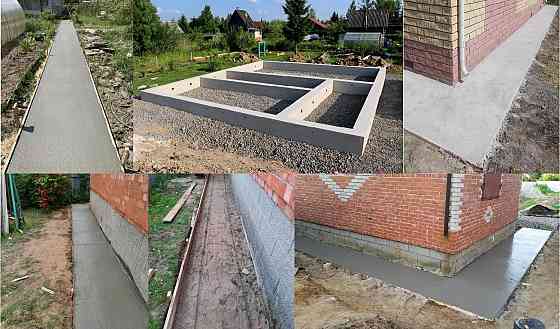 Бетонные Работы, Фундамент, Отмостки Вокруг Дома, Дорожки, Площадки, Заезды. Работаем по Тамбову Тамбов