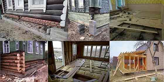 Ремонт Старых Домов, Ремонт Крыши, Ремонт и Замена Полов, Ремонт и Замена Лаг, Замена Венцов Дома Тамбов