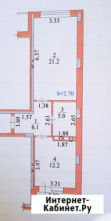 1-комнатная квартира, 44.5 м², 10/16 эт. на продажу в Краснодаре Краснодар - изображение 5