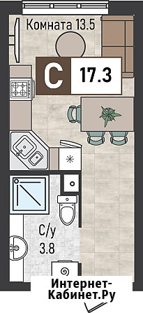 Квартира-студия, 17.3 м², 3/8 эт. на продажу в Железноводске Железноводск - изображение 3