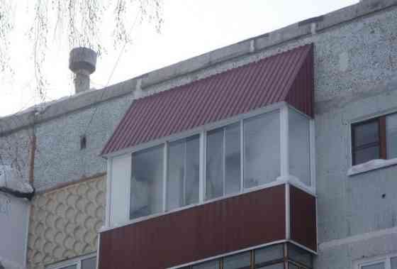 Ремонт балконных крыш (козырьков) Новосибирск