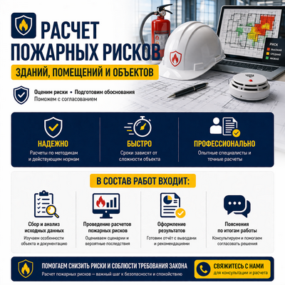 Расчет пожарных рисков зданий, помещений и объектов Краснодар