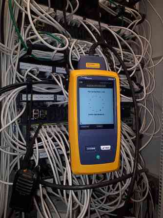 Монтаж и тестирование СКС кабельным анализатором Флюк Fluke Networks DSX2-8000 Москва