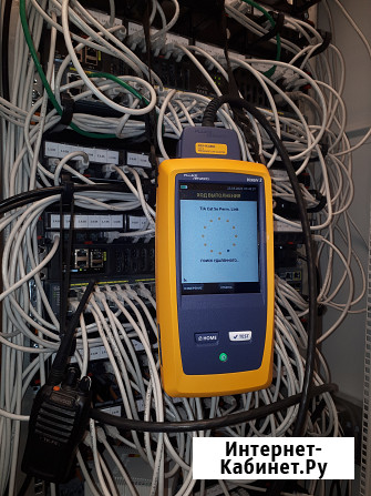 Монтаж и тестирование СКС кабельным анализатором Флюк Fluke Networks DSX2-8000 Москва - изображение 1