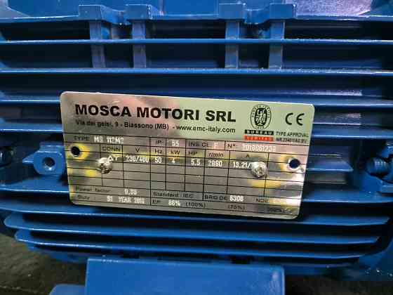 Электродвигатель 4.0 кВт 2890 об/мин MoscaMotori/EMC(MS112M2) 4.0 кВт 1430 об/мин Hoyer(MS112M-4 Москва