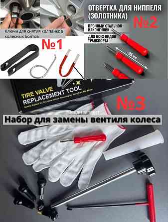 Набор для замены вентиля колеса без снятия шины (бескамерных шин) Красноярск